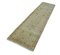 Beige Decorative Handmade Wool Runner Oushak Carpet, Image 3