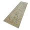 Beige Decorative Hand Knotted Wool Runner Oushak Carpet 3