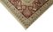 Beigefarbener Traditioneller Handgeknüpfter Ouschak Teppich aus Wolle 6