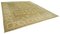 Traditioneller handgewebter antiker Antiker Oushak Teppich in Beige 3