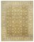 Vintage Beige Traditional Handwoven Oushak Rug 1