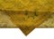 Alfombra Oushak antigua turca amarilla grande tejida a mano, Imagen 4