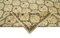 Antiker Handgemachter Beiger Oushak Teppich aus Wolle in Beige 4