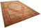 Großer Oushak Teppich aus handgewebter Wolle in Rot 3