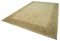 Traditioneller handgewebter antiker Antiker Oushak Teppich in Beige 2