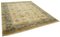 Beigefarbener Antiker Oushak Teppich aus handgewebter Wolle 3
