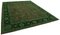 Grüner Oushak Teppich aus handgemachter antiker Wolle 2