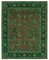 Green Antique Handmade Wool Large Oushak Carpet 1