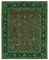 Grüner Oushak Teppich aus handgemachter antiker Wolle 1