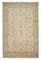 Beige Oriental Hand Knotted Wool Large Oushak Carpet 1