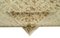 Alfombra Oushak antigua decorativa tejida a mano en beige, Imagen 5