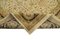 Beigefarbener Antiker Oushak Teppich aus handgewebter Wolle 6