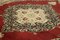 Antiker Handgemachter Beiger Oushak Teppich aus Wolle in Beige 4