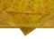 Alfombra Oushak antigua turca amarilla grande tejida a mano, Imagen 4