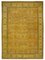 Yellow Traditional Hand Knotted Wool Large Oushak Carpet, Image 1