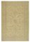 Beige Oriental Hand Knotted Wool Large Oushak Carpet 1