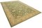 Grüner Orientalischer Handgeknüpfter Wusch Teppich aus Wolle 3