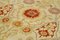 Handgemachter Beiger Dekorativer Oushak Teppich aus handgewebter Wolle 4