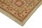 Handgemachter Beiger Dekorativer Oushak Teppich aus handgewebter Wolle 6