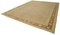 Beige Decorative Hand Knotted Wool Large Oushak Carpet 2