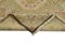 Antiker Handgemachter Beiger Oushak Teppich aus Wolle in Beige 5