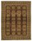 Brown Turkish Hand Knotted Wool Large Oushak Carpet, Image 1