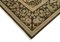 Tapis Oushak Large Façon Main Laine Beige Décorée à la Main 6