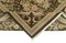 Tapis Oushak Large Façon Main Laine Beige Décorée à la Main 4