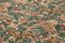 Beigefarbener dekorativer Oushak Teppich aus handknüpfter Wolle 5