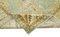 Traditioneller handgewebter antiker Antiker Oushak Teppich in Beige 5