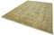 Handgemachter Beiger Dekorativer Oushak Teppich aus handgewebter Wolle 3