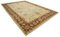 Beigefarbener Antiker Oushak Teppich aus handgewebter Wolle 2