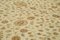 Beigefarbener Antiker Oushak Teppich aus handgewebter Wolle 5
