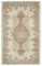 Tappeto vintage antico annodato a mano beige, Immagine 1