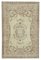 Vintage Beige Oriental Hand Knotted Rug, Image 1