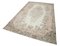 Beige Oriental Traditional Hand Knotted Vintage Rug 3