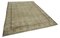 Beige Anatolian  Low Pile Hand Knotted Vintage Rug 2