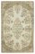 Beige Oriental Decorative Hand Knotted Vintage Rug 1