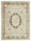Beige Anatolian  Wool Hand Knotted Vintage Rug, Image 1