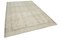 Beige Oriental Low Pile Hand Knotted Vintage Rug 2