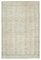 Beige Oriental Low Pile Hand Knotted Vintage Rug 1