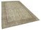Beige Anatolian  Wool Hand Knotted Vintage Rug 2