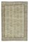 Tapis Beige Oriental Antique Noué à la Main Vintage 1