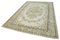 Orientalischer antiker handgeknüpfter Vintage Teppich in Beige 3