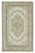 Beige Oriental Antique Hand Knotted Vintage Rug, Image 1