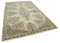 Beige Oriental Low Pile Hand Knotted Vintage Rug 2