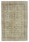 Beige Oriental Decorative Hand Knotted Vintage Rug 1