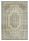 Alfombra anatolia antigua beige vintage tejida a mano, Imagen 1