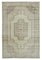 Vintage Anatolian Beige Hand Knotted Rug 1