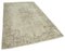 Beige Oriental Low Pile Hand Knotted Vintage Rug, Image 2